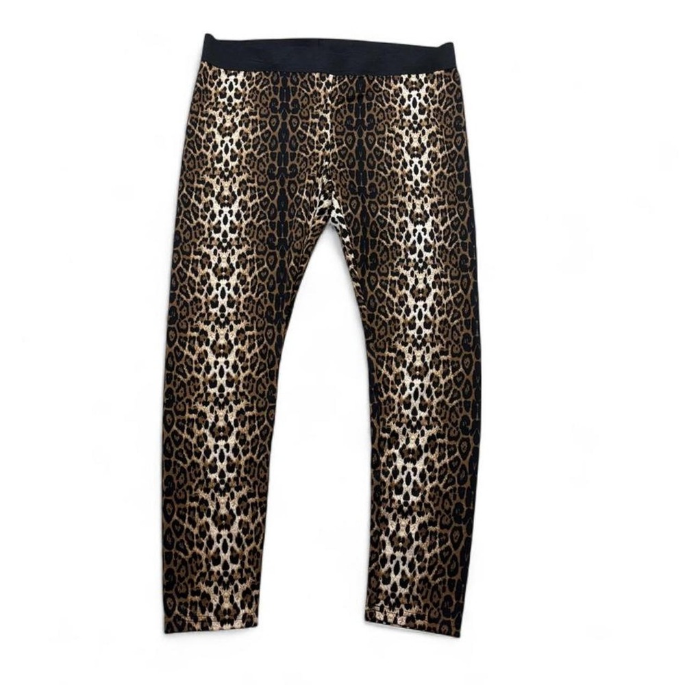 Leopard Print Leggings Casual Lounging Active Indie Wear 15/17 XL No Boundaries